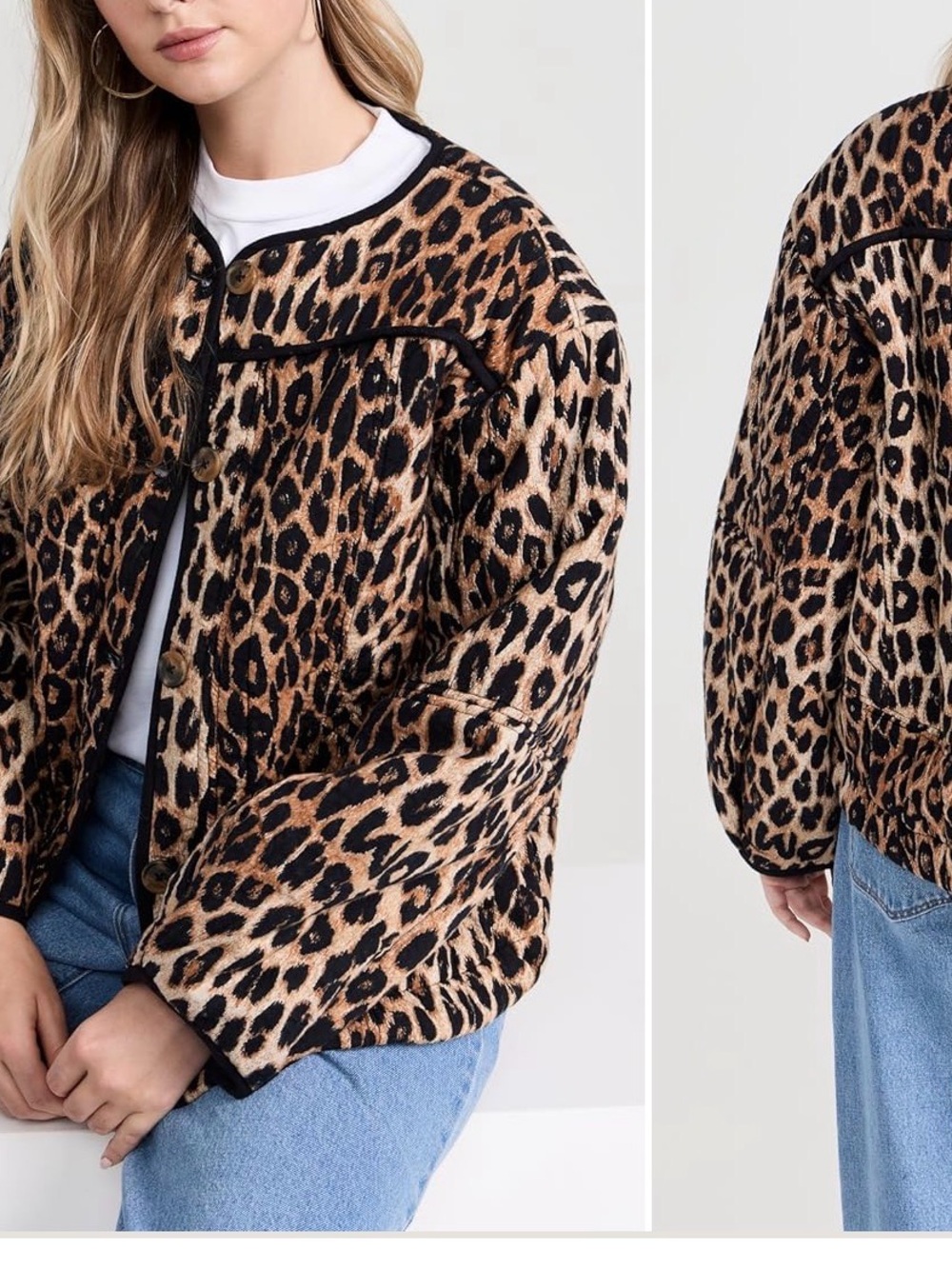 Damson Madder Macy Jacket Leopard NWOT